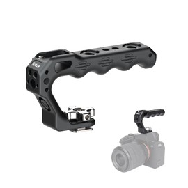 Nitze Cold Shoe Top Handle, Mini Handle Grip with Cold Shoe, Compatible with Camera Cage, Universal Video Rig, DSLR Camera Camera Cage (Lil Stinger II) -PA28M-D3