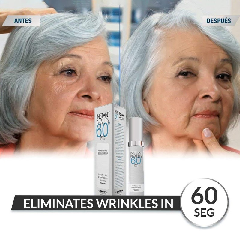 Instant Beauty 60" Wrinkle Remover - Face Serum - Wrinkle