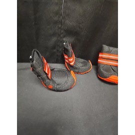 4 Pair Of Bixies Dog Shoes 2" Wide 4" Long Black & Red With Reflective Straps
