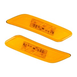 EVERESTHD 3LED Amber Side Marker Lamp Fit For Peterbilt 579 2014-up / 579 2013-up Truck