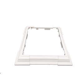 Adjustable 4 Piece Vinyl/PVC Post Trim (Fits 3" - 6.5" Posts) (3 Colors) (White)