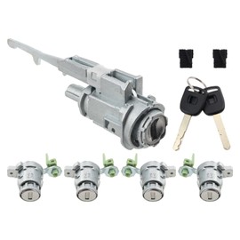 AUTOKAY Ignition Switch & Door Lock Cylinders with 2 Keys for Honda Civic 2003-2005