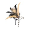BABEYOND 1920s Women Feather Crystal Headband 20s Flapper Gatsby Headpiece