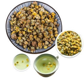 Chinese Herbal Tea Wild Chrysanthemum New Scented Tea Health Care Flowers Tea Healthy Green Food (50g)