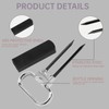 Wine Opener, Two-Prong Cork Puller with Sleek Case, Handheld Corkscrew