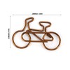 20 Pcs Bicycle Shape Metal Paper Clips Coffee Bookmark Office
