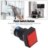 25 Pcs Push Button Switch Light Indicate Self Locking Long
