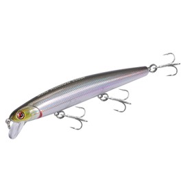 LITTMA California Surf Fishing Lures Saltwater Jerkbait Crankbait Surf Minnow 110 - Metallic Sardine Super Glow & Pearl Pink Belly Glow Lures for Halibut & Striper Fishing