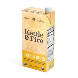 Kettle & Fire KETTLE & FIRE Organic Chicken Broth, chicken,kettle, 32 Oz