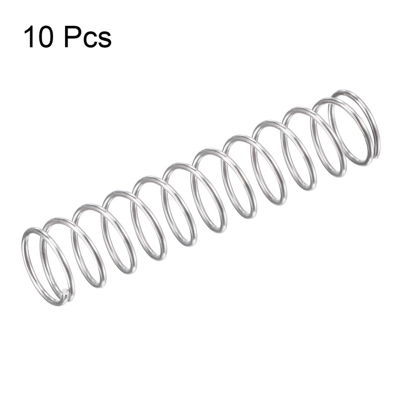 sourcing map Compression Spring, 304 Stainless Steel Compression Springs, Silver