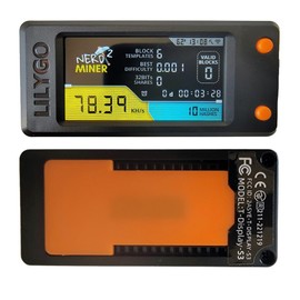 NerdMiner V2 78KH/s Mini Lottery BTC Miner Solo Miner, Clock and Price Ticker