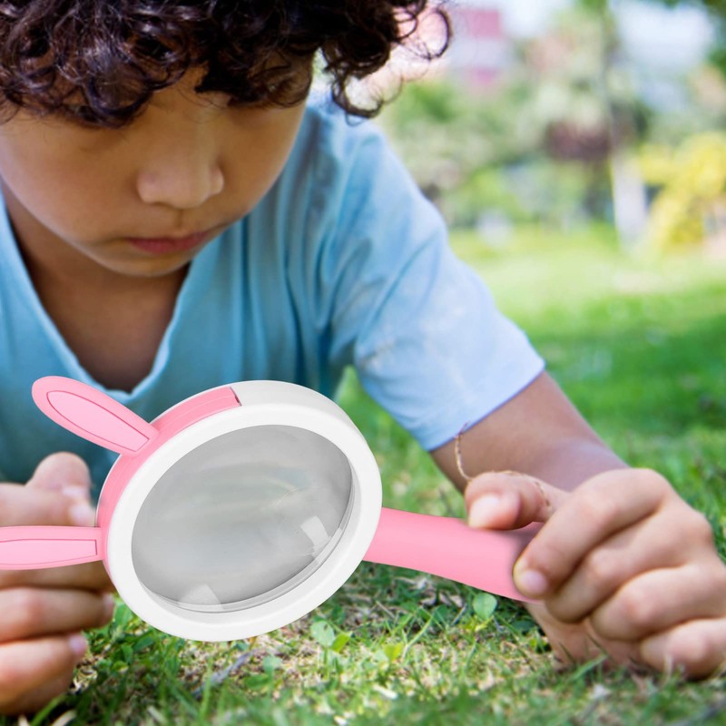 Magnifying Glass, Hand Magnifier, Cartoon Rabbits Magnifying Glass, Comfortable Grip