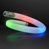 White Tube Light up Bracelets with Flashing Rainbow LEDs (Set