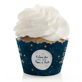 Big Dot of Happiness Twinkle Little Star - Baby Shower or Birthday Party Decorations Cupcake Wrappers Set 12