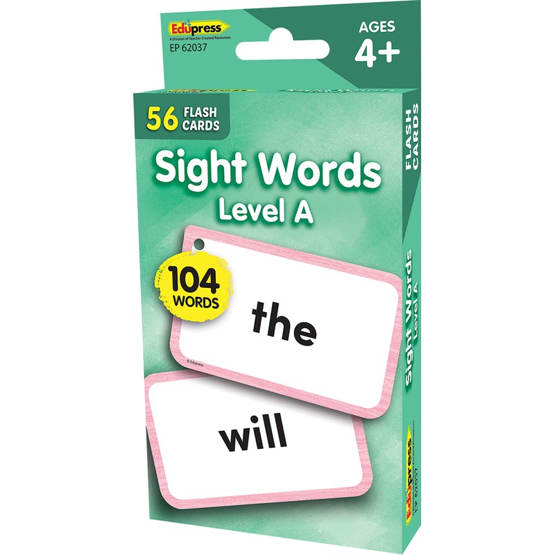Teacher Created Resources Sight Words Flash Cards - Level A