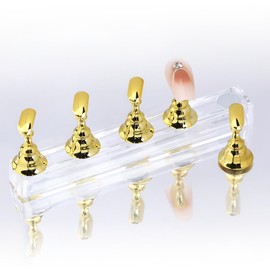 COLORBIRD Nail Tip Stand Magnet Nail Tip Nail Stand Clear (Gold 5)