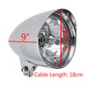 Astra Depot Chrome Billet Custom Headlight 5-3/4" Tri-Bar for Harley