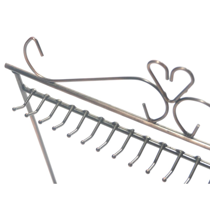 ziparich Necklace Antique Stand Accessory Storage 19 Hooks Jewelry Display