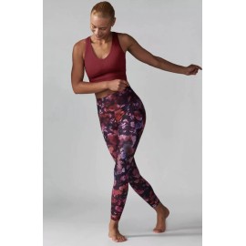 Athleta Salutation Stash Pocket II Printed Tight, Dappled Bloom SIZE XXS #985218