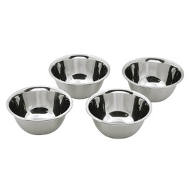 Pearl Metal HC-632 Seasoning Bowl, 3.5 inches (9 cm), Set of 4, Stainless Steel, Kitchen Smile