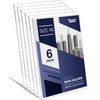 Slant Back Acrylic Sign Holder A6, 6 Pack, Portrait Ad