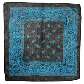 Zac's Alter Ego Paisley Bandana, Hippy Neckerchief 100% Cotton