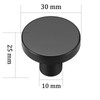 iguTrail Pack of 2 Furniture Knobs, 30 mm Cabinet Knobs,