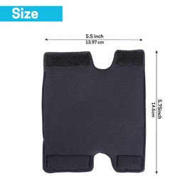 SWISSELITE Cane Handle Pads (1-Pack) - 0.3cm Foam Padded Grip Covers for T-Handle Walking Canes - Non-Slip Neoprene Hand Support & Accessories - Machine Washable