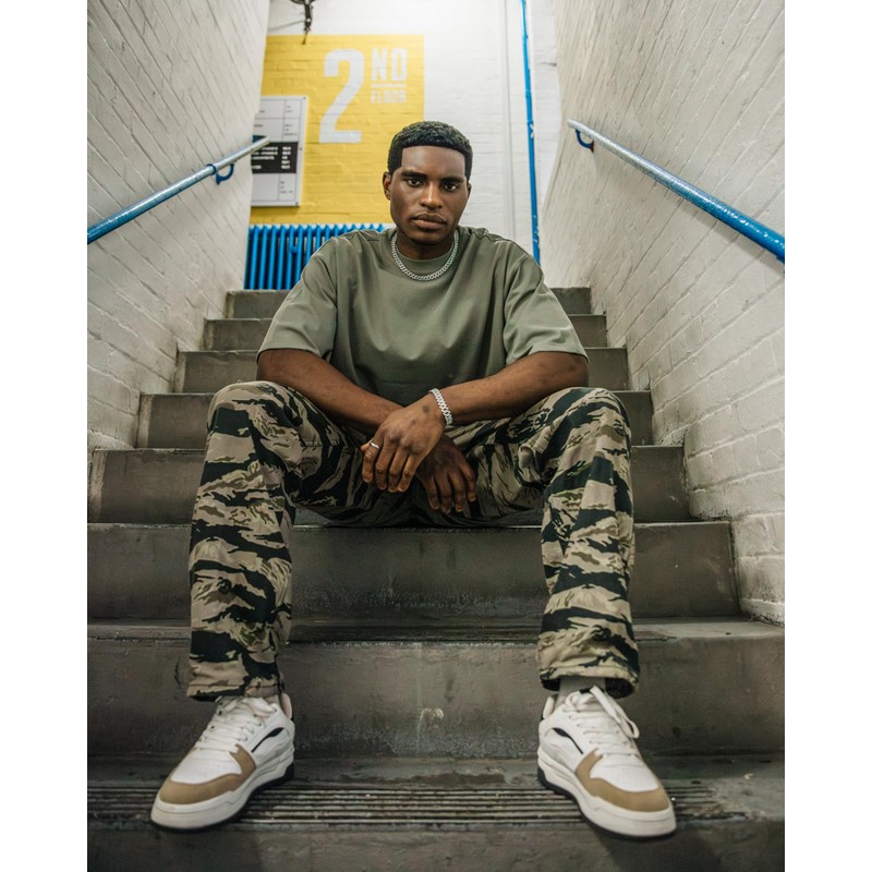 MISION 12mm diamond prong link chain silver - 18 inch