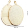 Esponja de baño natural 4 piezas exfoliante corporal de fibra