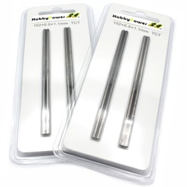 4 x Carbide Planer Blades Reversible Blades for Planer Electric Planer 102 mm AEG Atlas - Copco EH102 / HB750 / HBE800