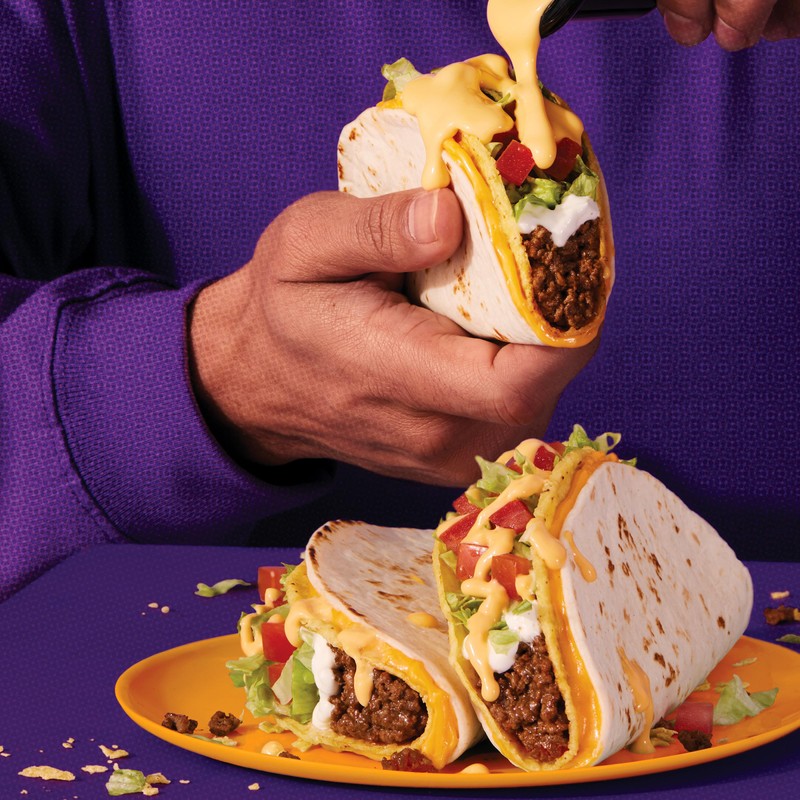 Taco Bell Cheesy Double Decker Taco Dinner Kit with 6