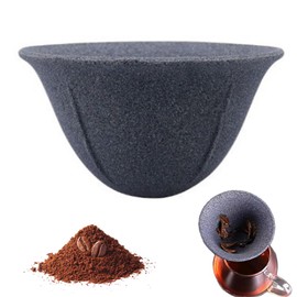 Ouliget Filtro da caffè in pietra ceramica, gocciolatore giapponese non poroso, riutilizzabile, filtro di precisione per tè sfuso per casa, ufficio, tè e caffè