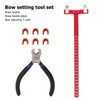 Bow String Nocking Points Pliers Set T Ruler Nocking Buckle