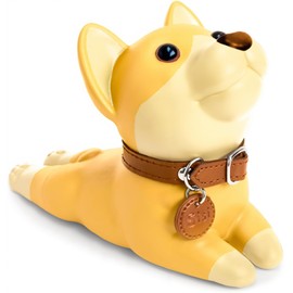 DomeStar Cute Dog Door Stopper, Shiba Inu Door Stop Decorative Animal Doorstop Wedge, Yellow