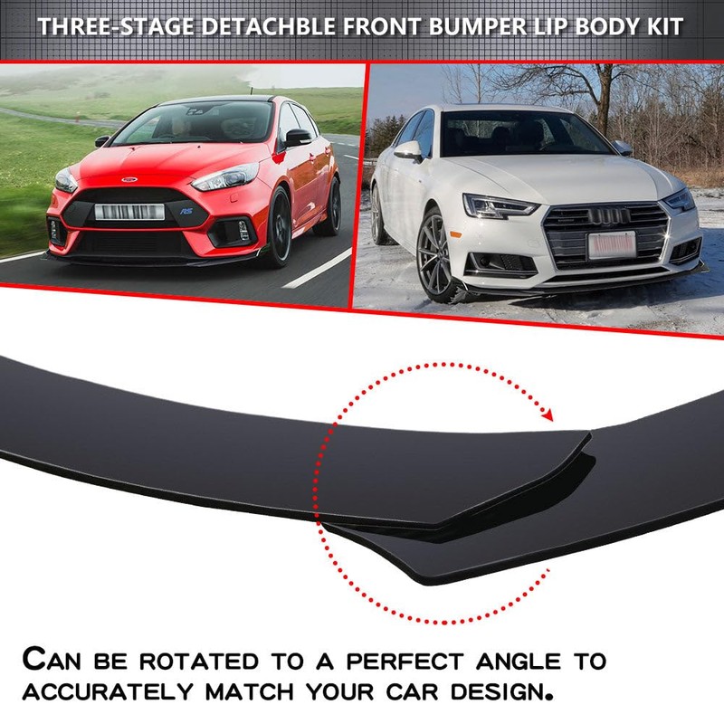 x xotic tech Front Bumper Lip Chin Spoiler Splitter Diffuser