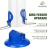 Kingsyard Upgraded Bluebird Feeder for Outdoors Hanging, Metal Mealworm Tube