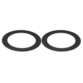 PATIKIL Metal Goof Trim Ring, 2 Pcs 4.72" OD 2.99" ID Circular Ceiling Light Trims Ring Recessed Light Cover Ring for Recessed Can Downlight, Black