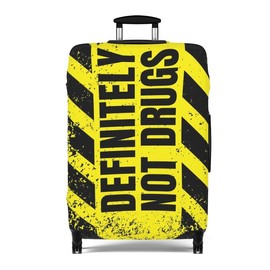 Definitely Not Dr*gs Luggage Cover - 21" x 14": 25" x 16"