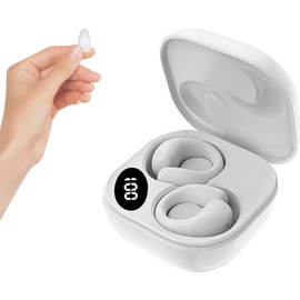 Xmenha Bluetooth 5.3 Wireless Earphone Ear Clip with HD Dual Mic HiFi Stereo Sound Comfortable Long Wearing Time