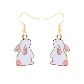 Miaija Easter Bunny Earrings Funny Animal Stud Earrings Costume Dress Up Accessories Cute Cartoon Rabbit Gift for Women