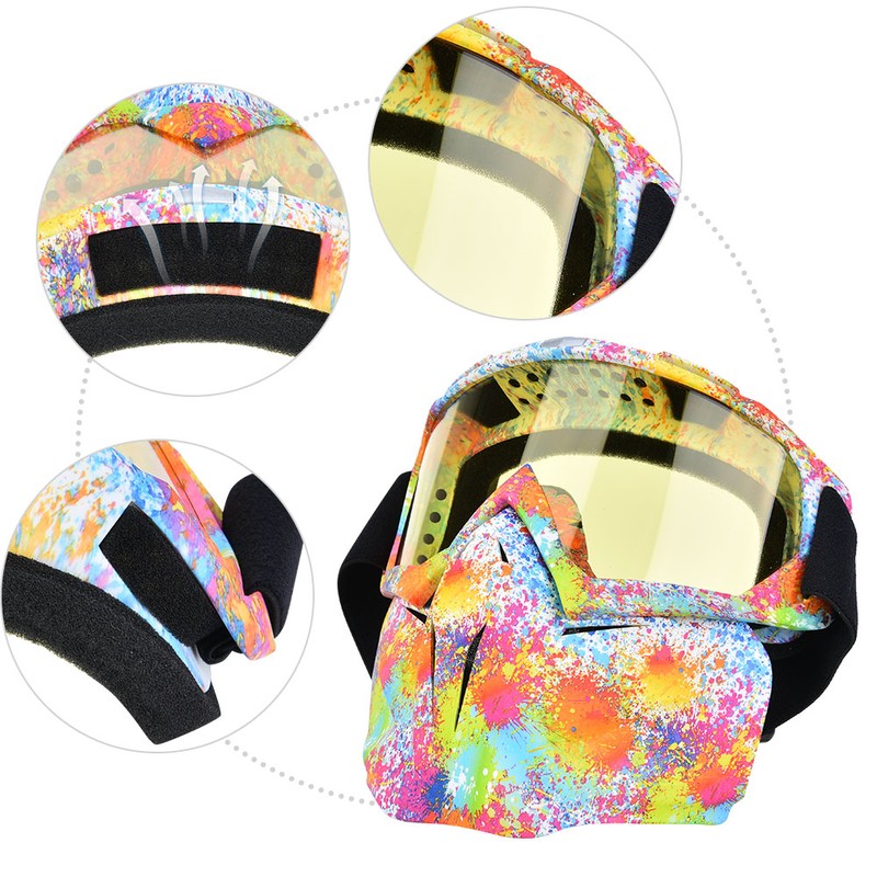 Outdoor Cycling Anti fog Anti wind Protective Goggles Mask Safety