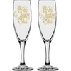 GIFTS INFINITY UV Printed Mis Quince Anos Champagne Flutes Set