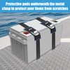 EXVITAL Battery Tie Down Strap Hold Down Kit, 1" x
