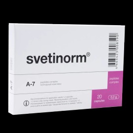 GARMONIA A-7 Svetinorm Original Khavinson Natural Liver Peptide Bioregulator 20 capsules