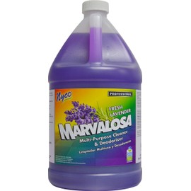 Nyco MARVALOSA Fresh Lavender Multi-Purpose Cleaner & Deodorizer - Gallon Bottle - EPA Safer Choice Certified - Concentrated - Cleans Dirt & Light Oils - Smells Great!