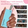 Canvalite Limas de uñas y amortiguadores, moldea/suaviza/brilla, lima multifuncional y