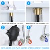 HANLIAN Single Hole Bathroom Pull Out Faucet with Rotating Spout,