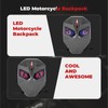 Motorcycle Backpack for Men, LED Backpack With DIY Programmable Full