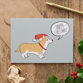 Corgi Christmas Card